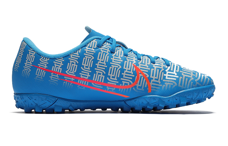 Детские бутсы Nike Mercurial Vapor 13 Academy CR7 TF (сине-красные) — фото 3