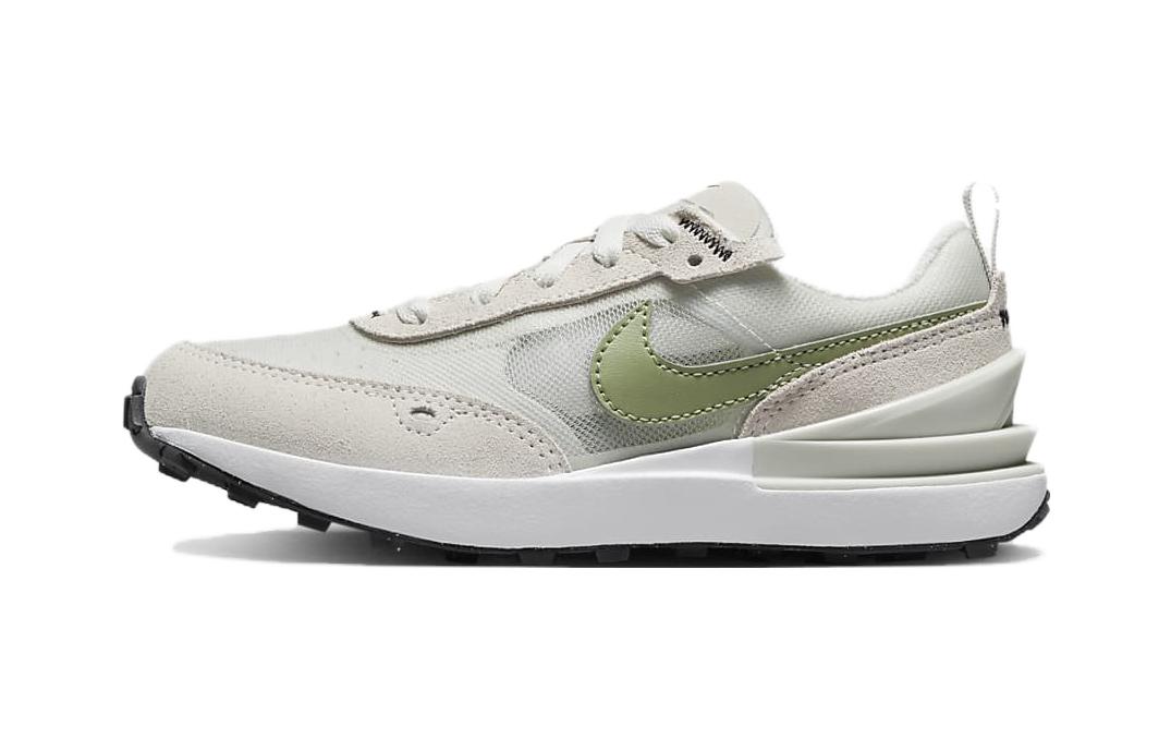 Детские кроссовки Nike Waffle One PS (серые с зеленым)