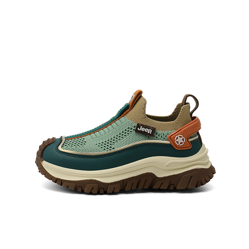 Кроссовки Jeep Kids Casual Shoes (зелено-коричневые)