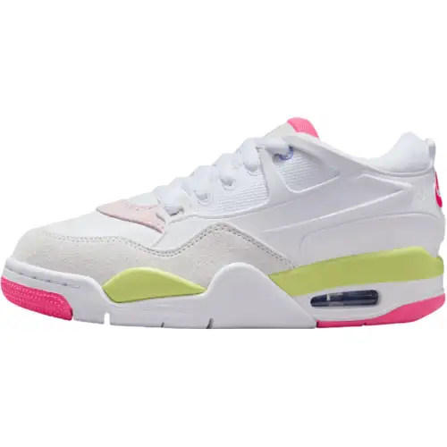 Jordan Air Jordan 4 Low top Basketball Shoes White Pink Unisex