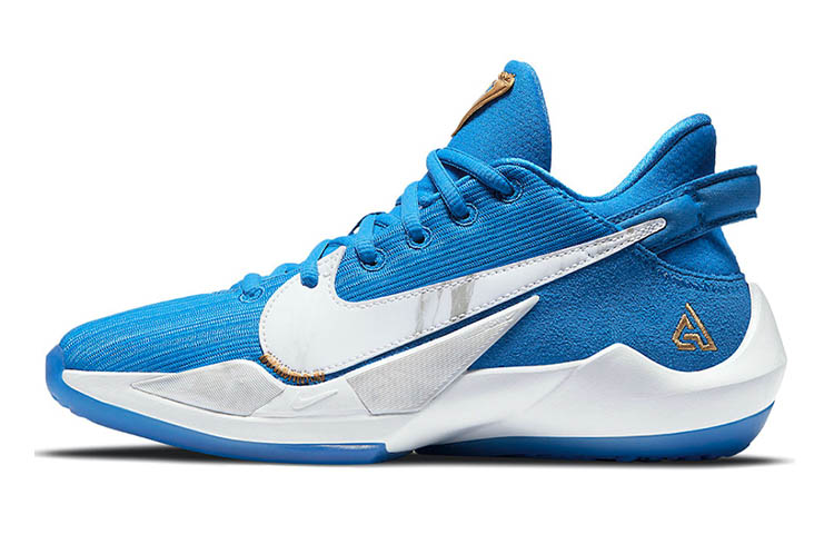 Кроссовки Nike Freak 2 "Signal Blue" (бело-синие)
