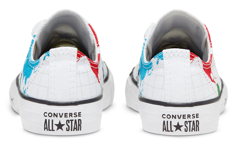 Детские кеды Converse Chuck Taylor All Star (бело-сине-красные) — Белый / синий / красный — фото 5