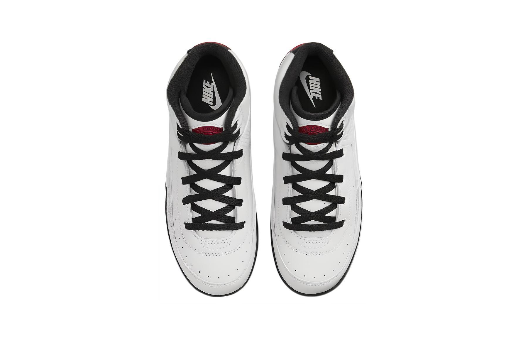 Детские кроссовки Jordan Air Jordan 2 "Chicago" (бело-черно-красные) — Белый / чёрный / красный — фото 5