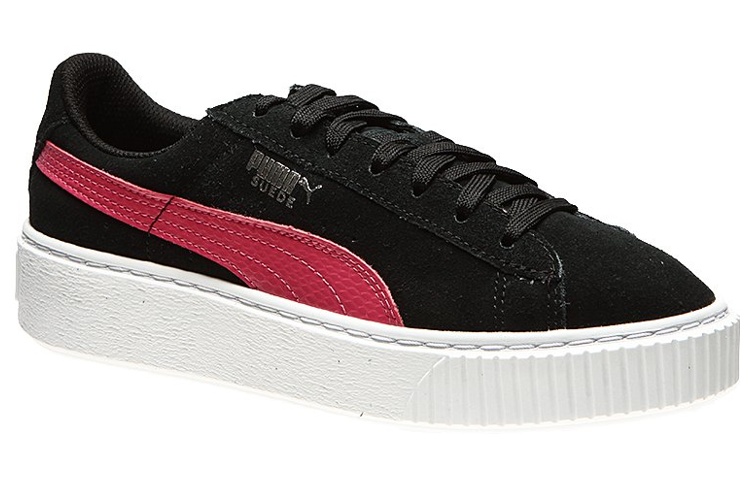 Кеды PUMA Platform Snake (черно-красные) — Чёрный / розовый — фото 3