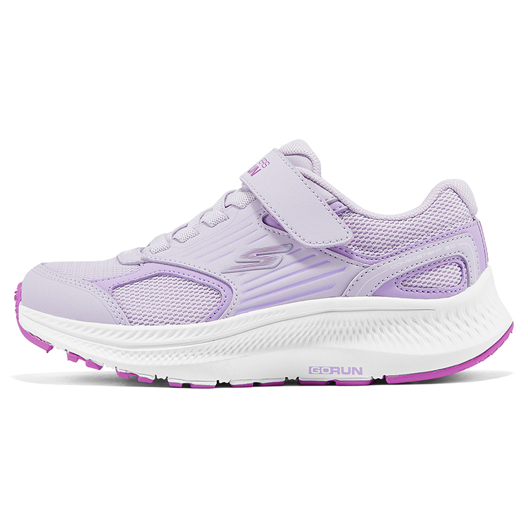 Skechers kids Skechers children's fabric breathable mesh versatile simple casual casual Velcro easy to put on and take off light and comfortable Cheetah professional running shoes wear-resistant rebound lightweight shock-absorbing running shoes purple children's style