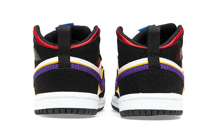 Детские кроссовки Jordan Air Jordan 1 (черныйсинийкрасный) — Чёрныйсинийкрасный — фото 5