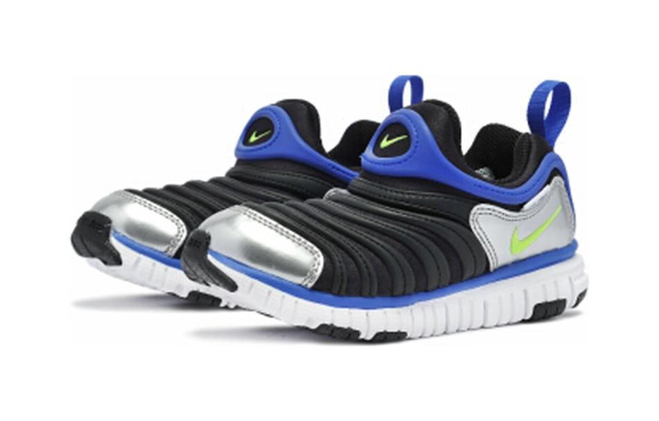 Кроссовки Nike Dynamo Free BP (черно-сине-серебряные) — фото 3