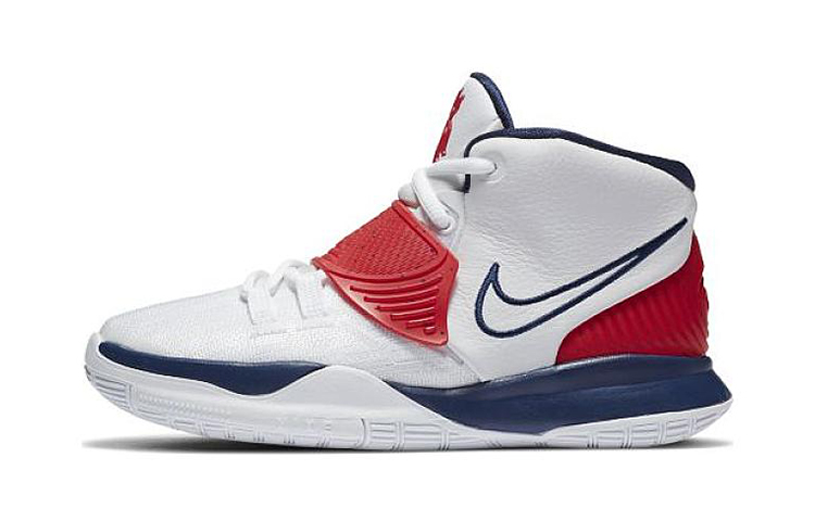Детские кроссовки Nike Nike Kyrie 6 “USA” (белый, синий, красный)