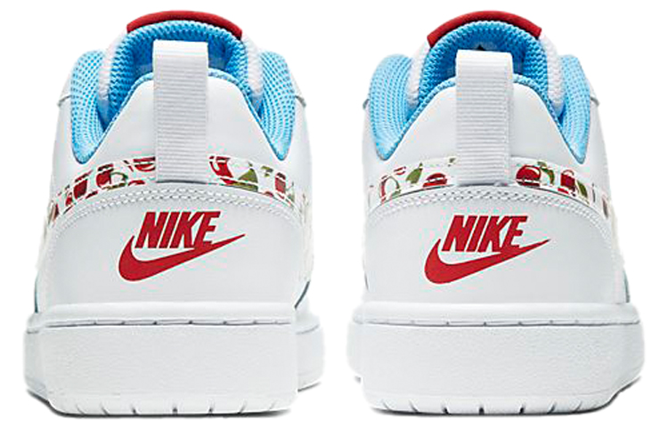 Кеды Nike NikeCourt Borough Low 2 (бело-сине-красный) — Белый / синий / красный — фото 7