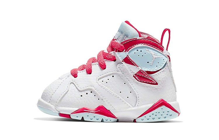 Детские кроссовки Jordan Air Jordan 7 Retro "Topaz Mist" (бело-голубые)