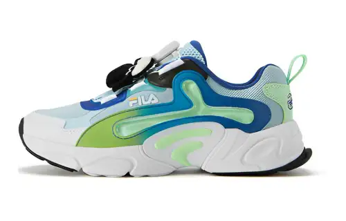 SHAUN THE SHEEP/Shaun the Sheep x FILA KIDS non-slip wear-resistant low-top running shoes white blue green youth