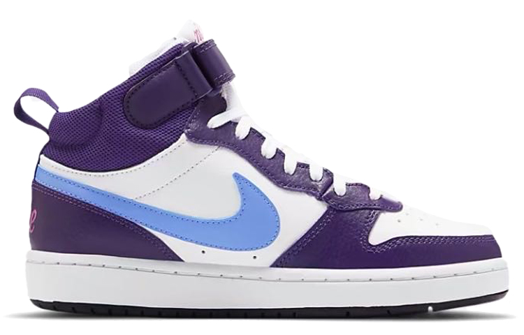 Кеды Nike NikeCourt Borough Mid2 GS (бело-фиолетовые) — фото 4