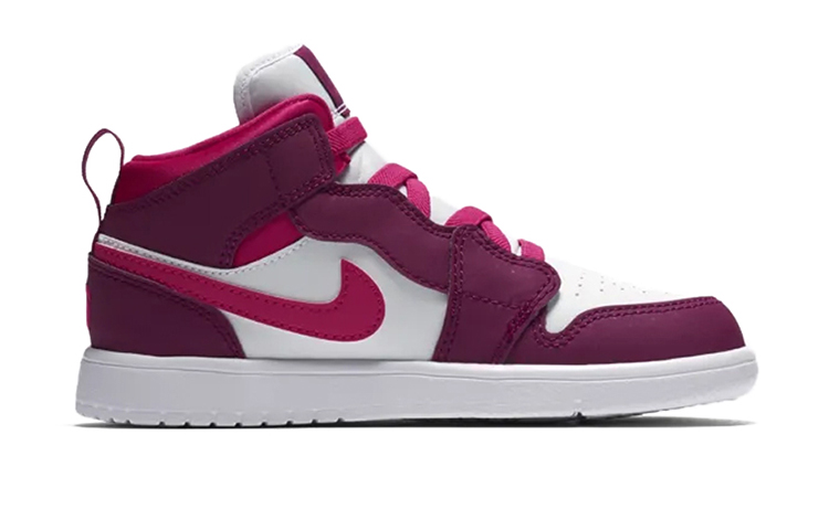 Детские кроссовки Jordan Air Jordan 1 Alt (бело-фиолетовые) — Белыйфиолетовый — фото 2