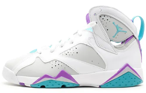 Jordan Air Jordan 7 Retro 'Natural Grey Blue' Leather Slip Resistant Cushioning Abrasion Resistant High top