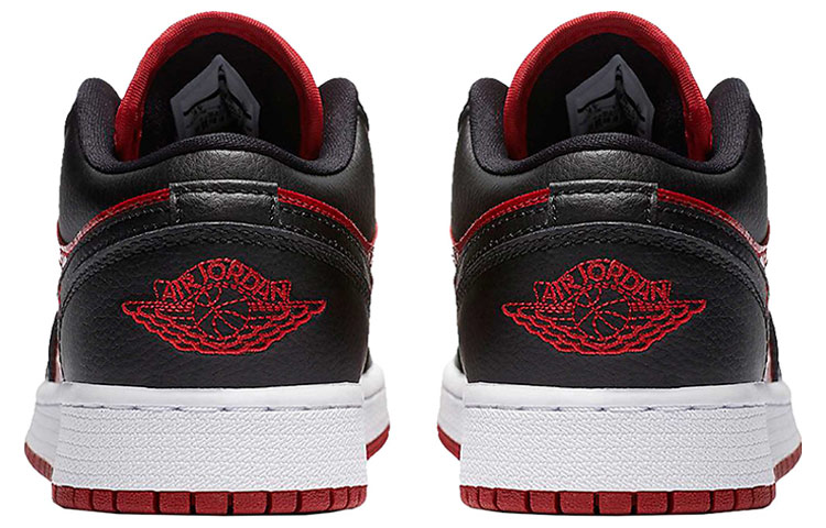 Кроссовки Jordan JordanAir Jordan 1 Low GS (черно-красные) — фото 7