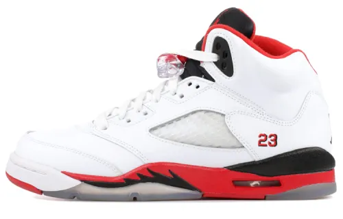 Air Jordan 5 Retro Fire Red Black Tongue 2013 GS