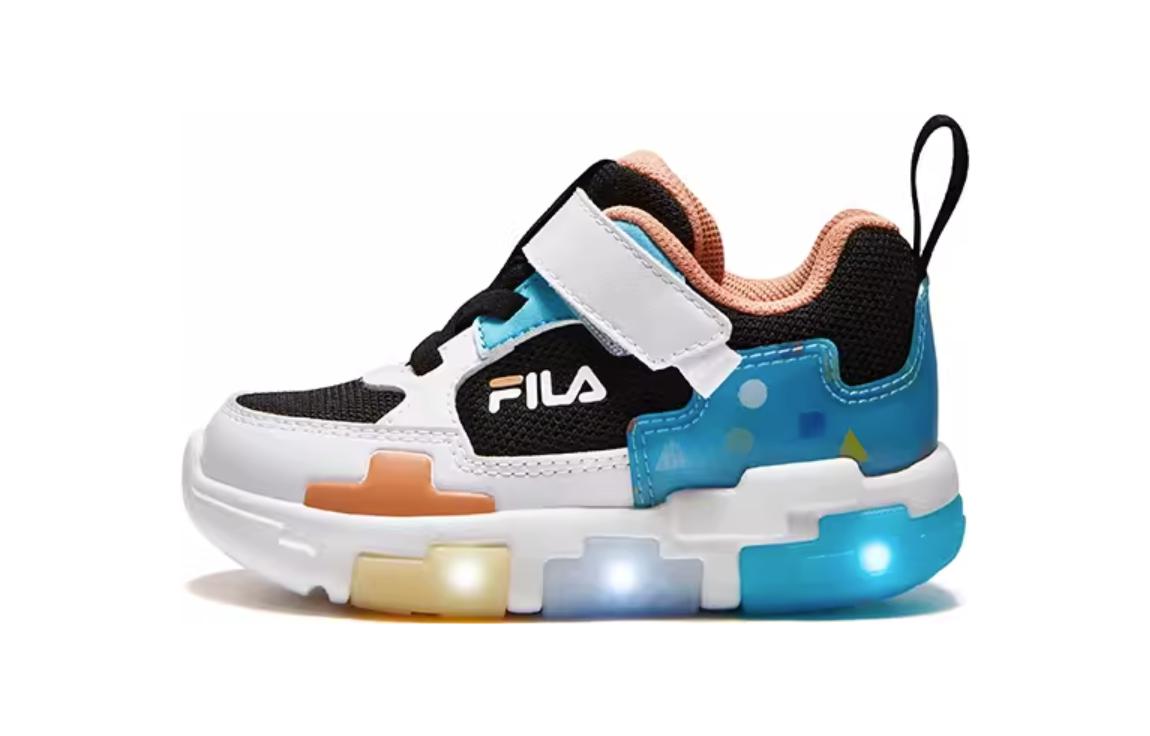 Детские кроссовки Fila KIDS (сине-оранжевые)