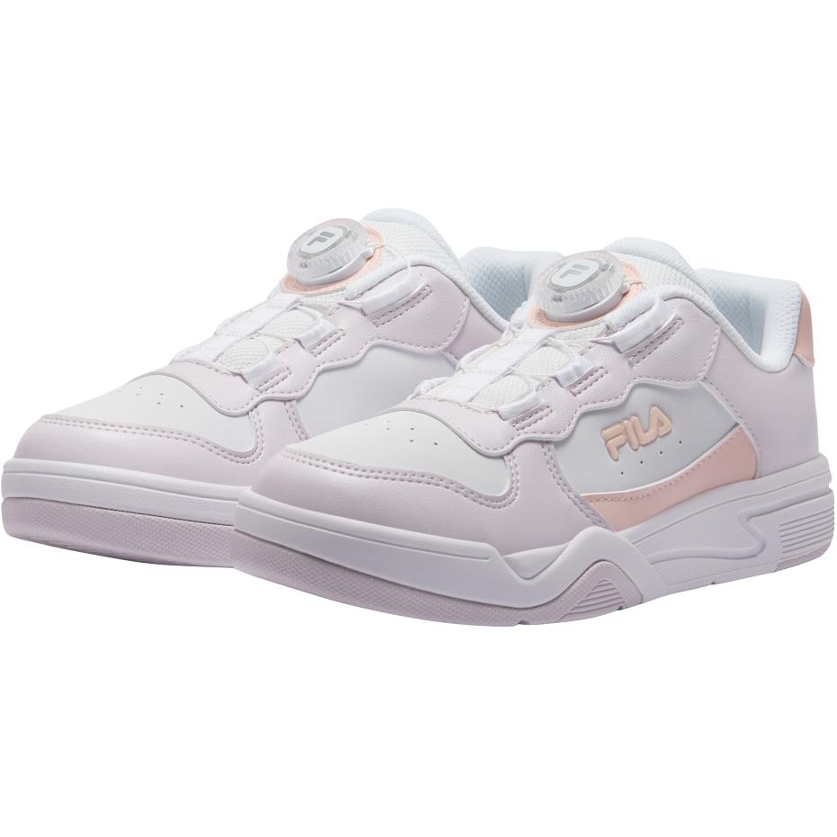 Детские кеды Fila KIDSHeritage-FHT WAVE / (бело-розовые) — 白/蚌珠粉 — фото 3