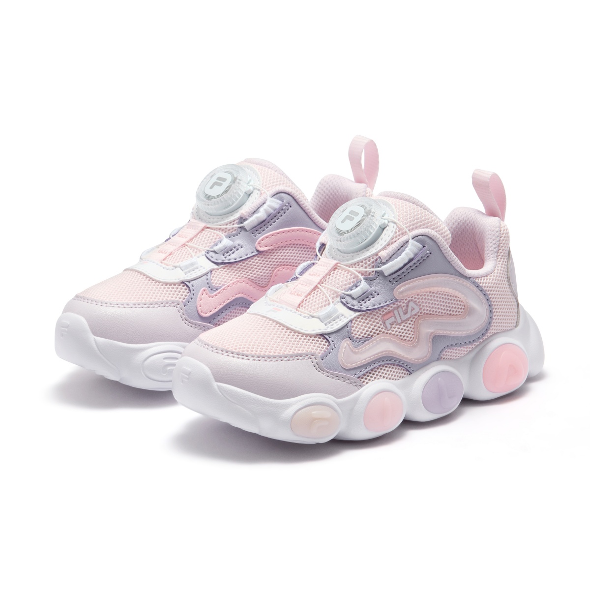 Детские кроссовки Fila Heritage-FHT (розово-фиолетовые) — фото 3