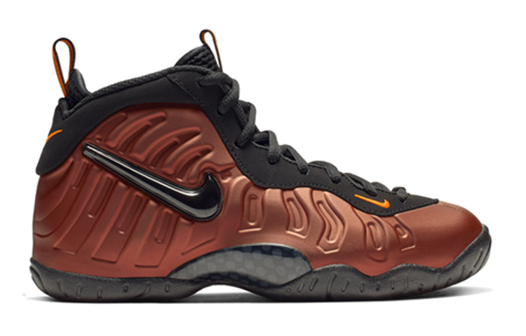 Кроссовки Nike Foamposite Pro Color Shift (коричнево-черные) — фото 4