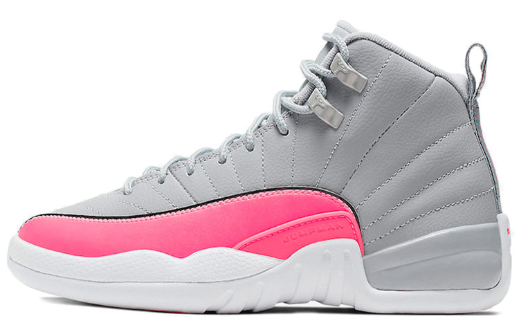 Кроссовки Air Jordan 12 Retro Racer Pink (серо-розовые)