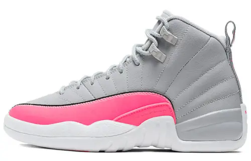 Jordan 12 Retro Wolf Grey Racer Pink GS