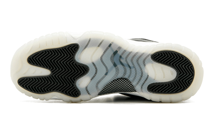 Кроссовки Jordan JordanAir Jordan 11 Low Barons GS (черные) — 黑/金属银/白 — фото 10
