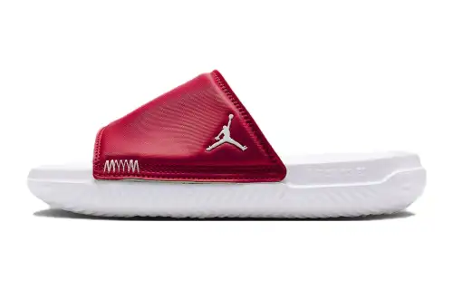 Jordan Play Unisex Outdoor Slippers Red White