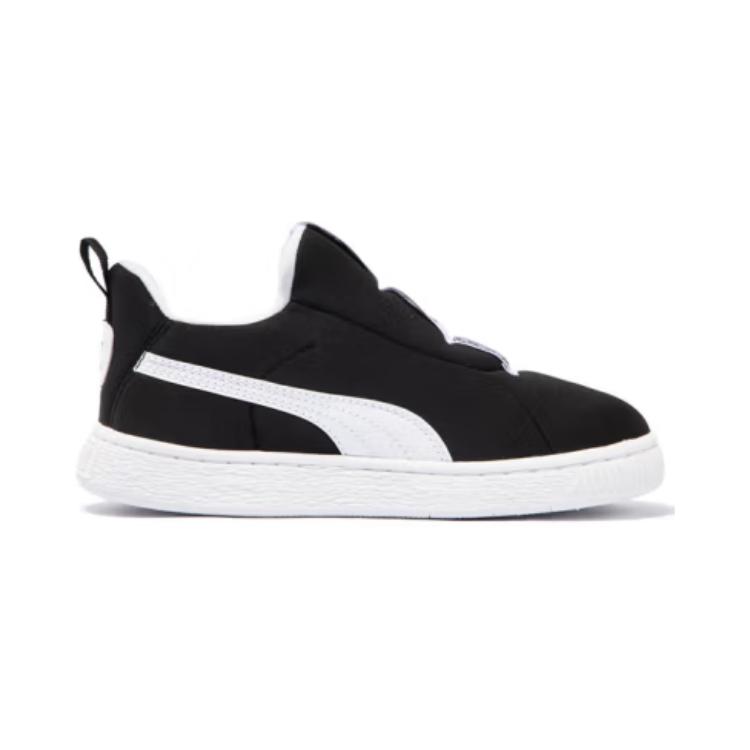 Детские кеды PUMA JOYFLEX SLIPTECH (черно-бело-золотые) — фото 4