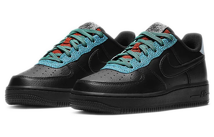 Кеды Nike Air Force 1 LV8 4 (черно-синий) — Чёрныйсиний — фото 3