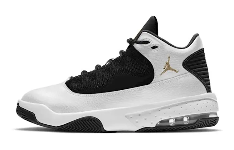 Air Jordan Max Aura 2 'White Black Gold' GS