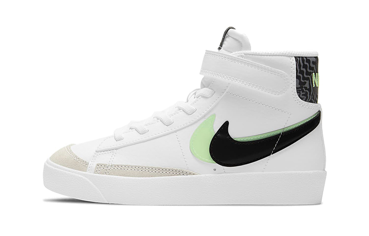 Кеды Nike Blazer 77 SE (бело-черно-зеленые) — фото 1