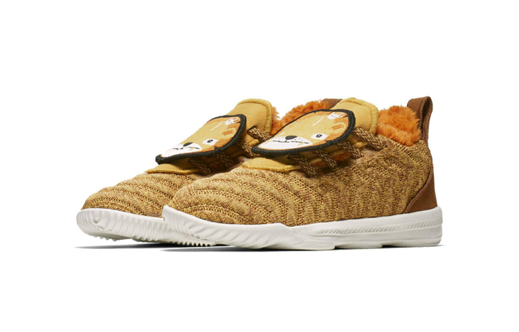 Детские кроссовки Nike Lebron 16 XVI (желтые с белым) — Жёлтый / белый — фото 4