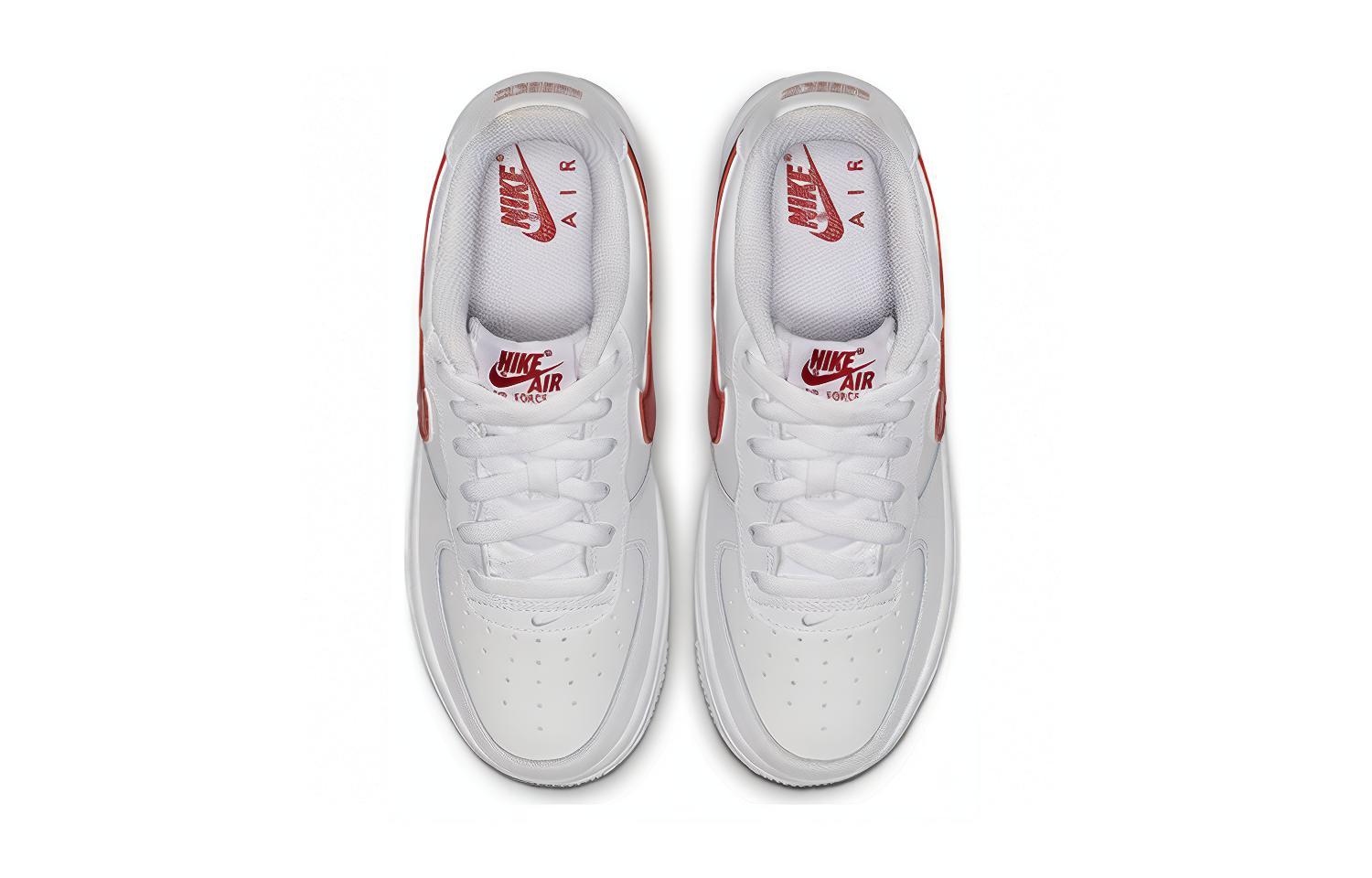 Кеды Nike Air Force 1-3 White/Gym Red (бело-красные) — фото 5