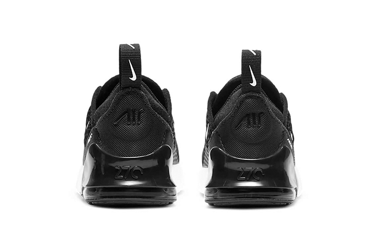 Детские кроссовки Nike Air Max 270 (черно-белые) — фото 6