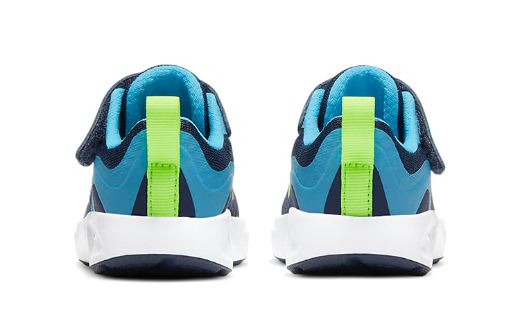 Детские кроссовки Nike Wearallday (сине-зеленые) — Синий / зелёный — фото 6