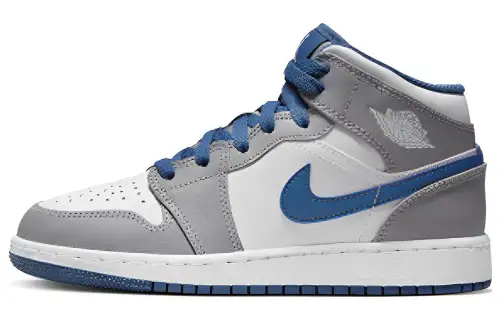 Jordan 1 Mid True Blue Cement GS