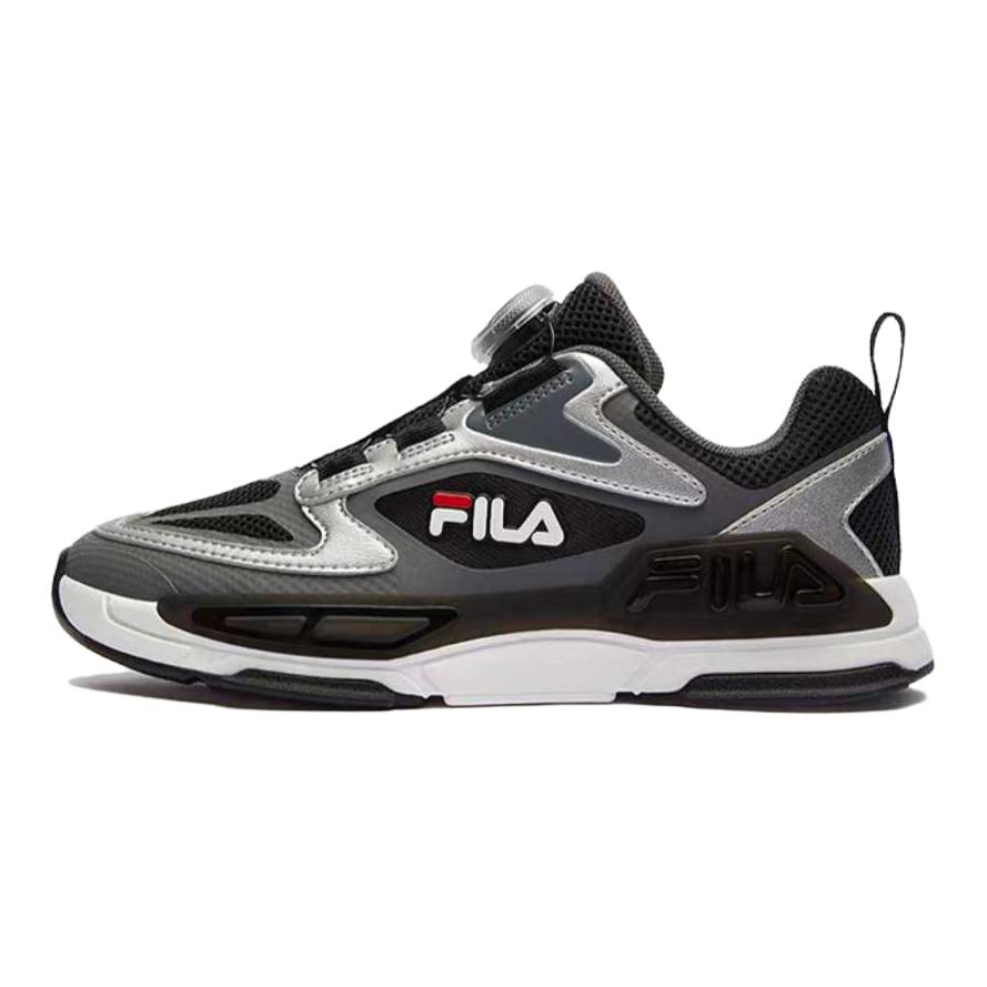 Детские кроссовки Fila (черно-серые)