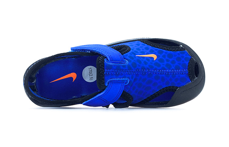 Детские сандалии Nike Sunray Protect (сине-оранжевые) — Синий / оранжевый — фото 4