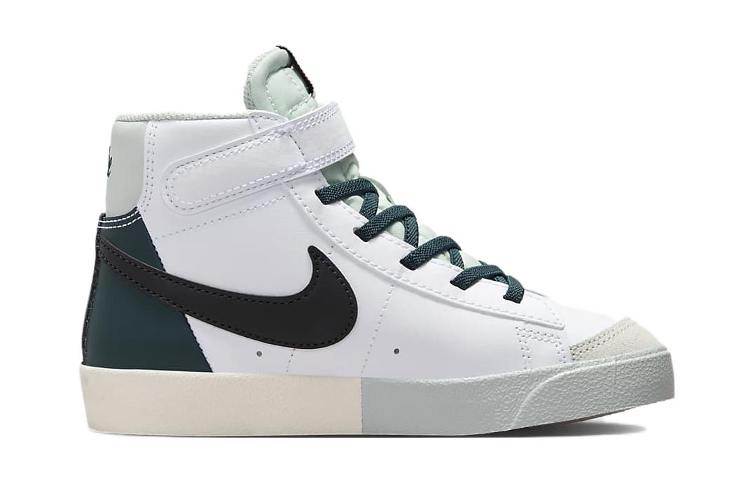 Детские кеды Nike Blazer '77 SE (PS) (бело-зеленые) — фото 4