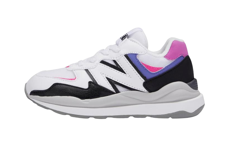 Детские кроссовки New Balance New Balance NB 574 (бело-черно-фиолетовые)