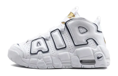 Nike Air More Uptempo White Midnight Navy GS