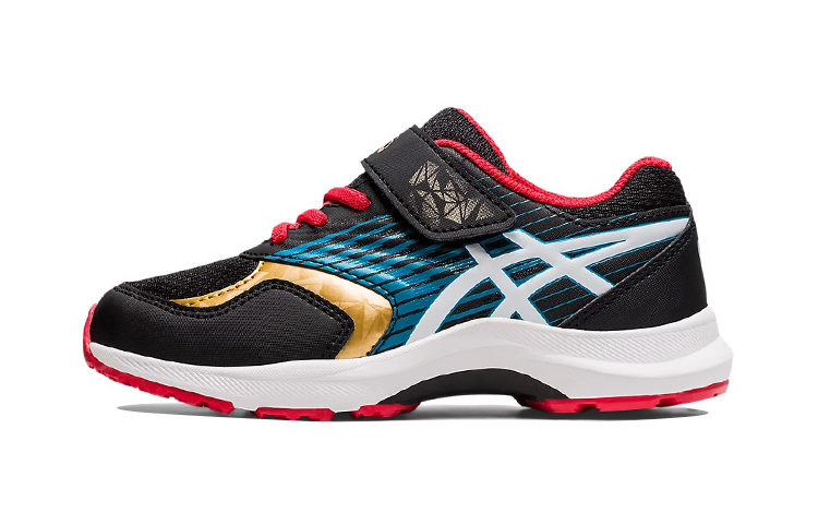 Детские кроссовки ASICS Lazerbeam KB MG (черно-золотые)