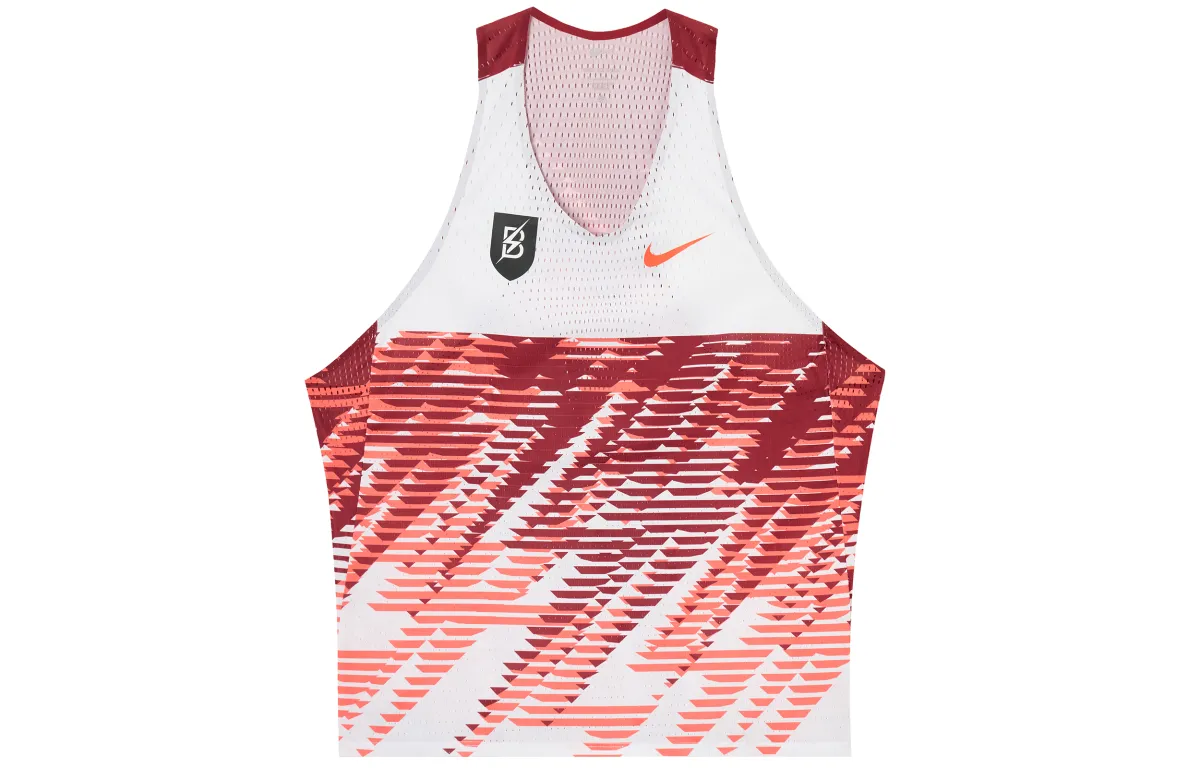Nike AEROSWIFT Running Tank Top Men's White/Team Red/Bright Red