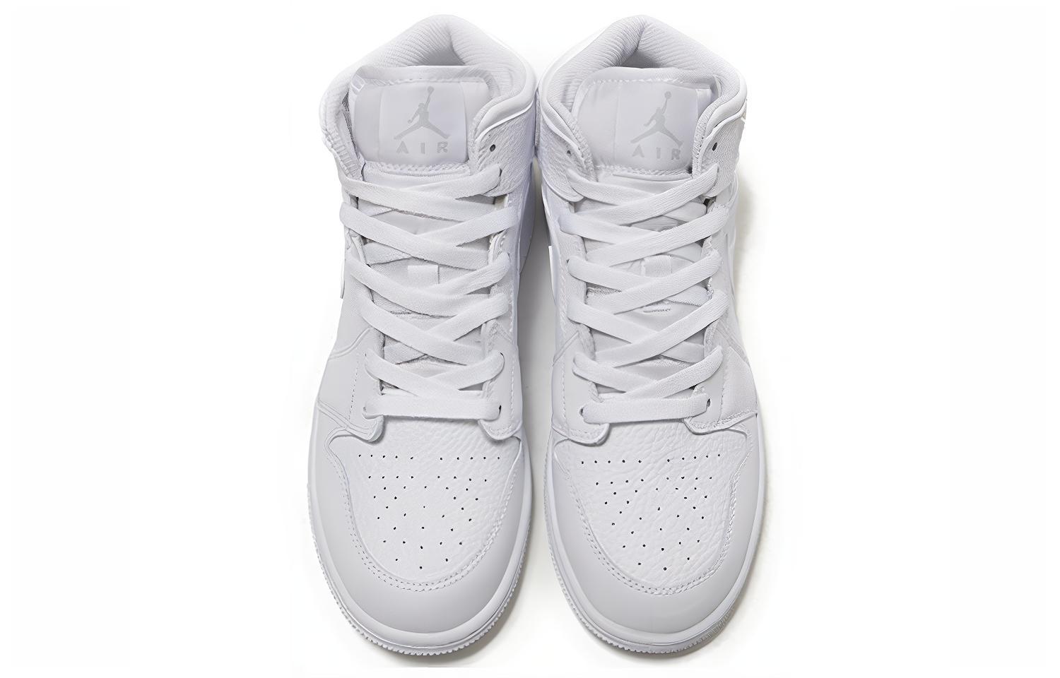 Кроссовки Jordan JordanAir Jordan 1 Mid (белые) — Белый — фото 6