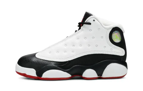 Jordan Air Jordan 13 Retro He Got Game Comfortable Sports High Top Children's Basketball Shoes Black and White Children's