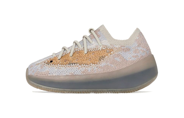 Adidas Originals Yeezy Boost 380 Pepper Antiplip Shock Поглощение спортивных туфлей с низким топом синие серые младенцы и малыши