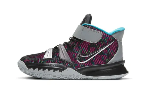 Nike Kyrie 7 Anti-slip shock-absorbing and wear-resistant, middle-top basketball shoes, small and medium-sized children