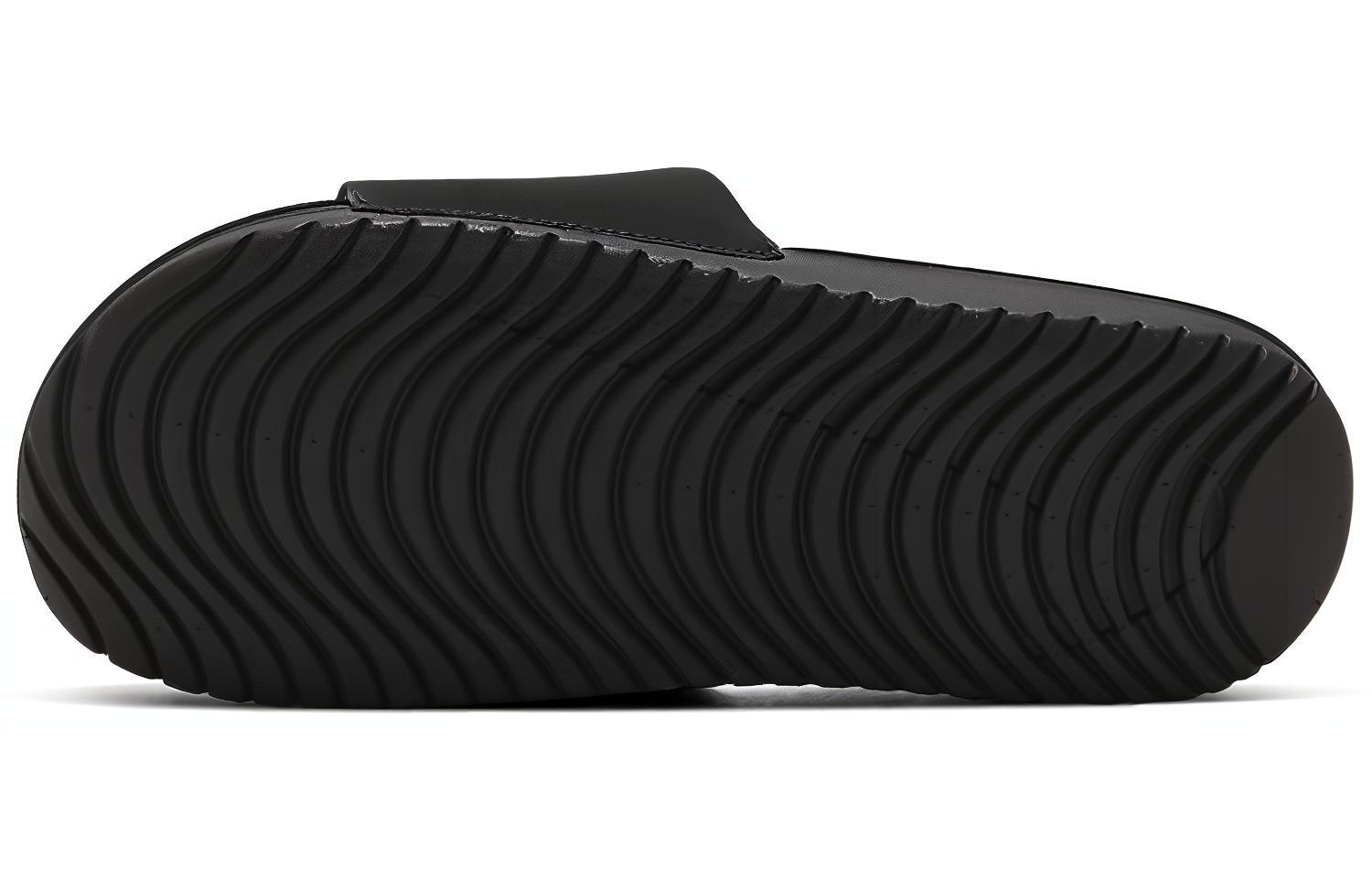 Детские шлепанцы Nike Kawa Slide (черно-серый) — Чёрныйсерый — фото 5