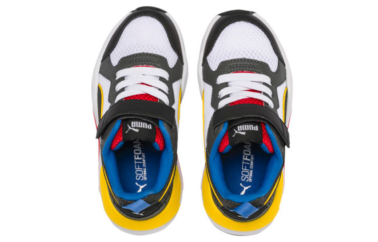 Детские кеды PUMA AC PS (черные) — Чёрный / жёлтый — фото 3